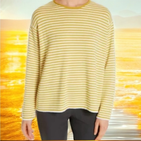 Eileen Fisher Tops - $258 XL Eileen Fisher Merino Wool Top XLarge 18 Vintage Italian Yarn Stripe NWT
